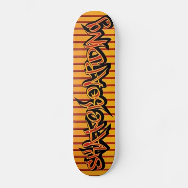 Gelbes Rotes Skateboard - Skateboard (Vorderseite)