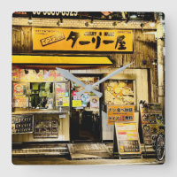 Gelbes Schaufenster in Tokio Japan