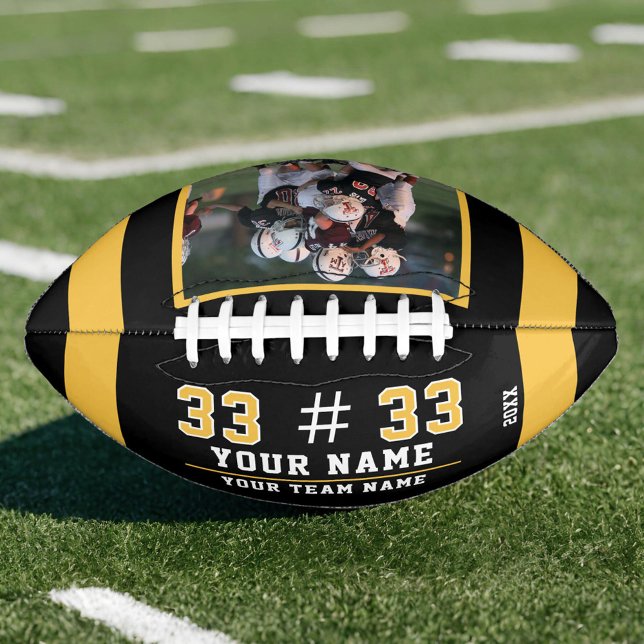 Gelbes schwarzes Foto Football (Von Creator hochgeladen)