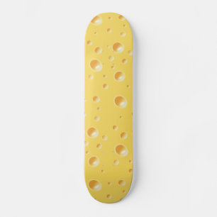 Gelbes Schweizer Käse Texturskateboard Skateboard