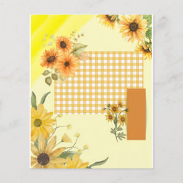 Gelbes Scrapbook-Papier Flyer
