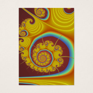 Gelbes Seashell-Spirale-Fraktal