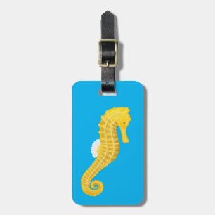 Gelbes Seepferd Gepäckanhänger