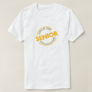 Gelbes Senior Class Not leidendes Abzeichen T-Shirt