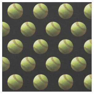 Gelbes Softball-Sportball Stoff