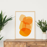 Gelbes Sonnenlicht Bio Formen Abstraktes Kunstdesi