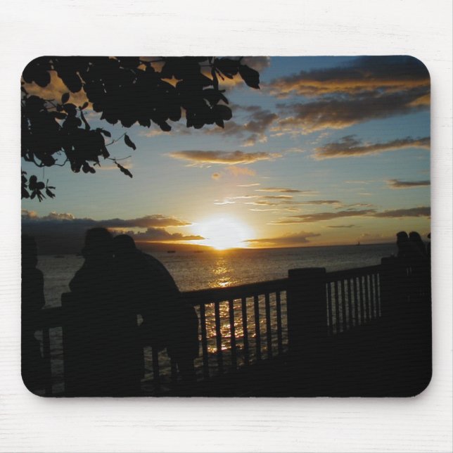 Gelbes Sonnenuntergang mousepad (Vorne)