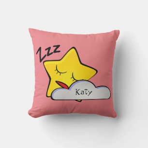 Gelbes Star Baby/Kind Kids Kissen