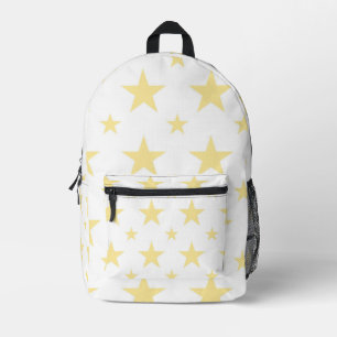 Gelbes Sterne-Muster Pastell-Sternbild für Kinder Bedruckter Rucksack