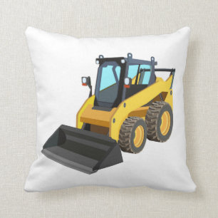 Gelbes Stier-Bulldozer-Kissen Kissen