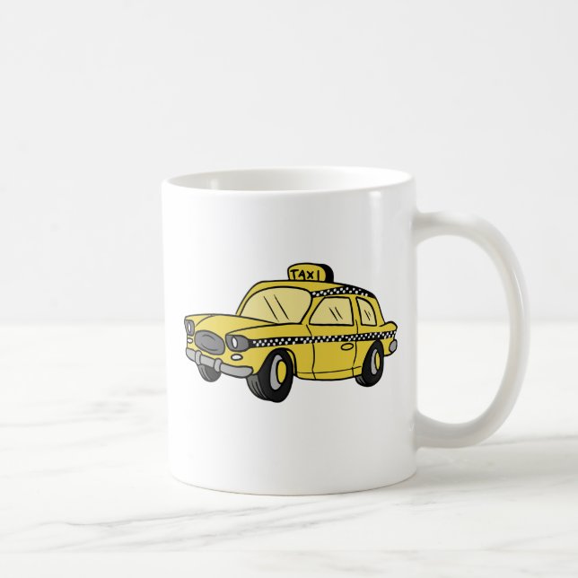 Gelbes Taxi Kaffeetasse (Rechts)