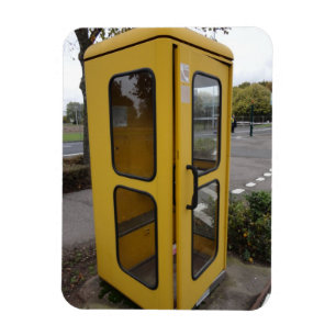 Gelbes Telefonhäuschen Magnet