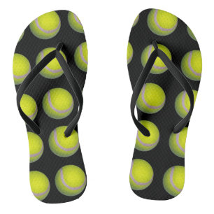 Gelbes Tennisball-Muster, Flip Flops