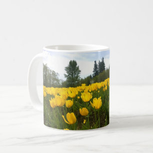 Gelbes Tulip Feld, Oregon Kaffeetasse