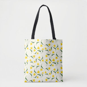 Gelbes Tulpenmuster Tasche