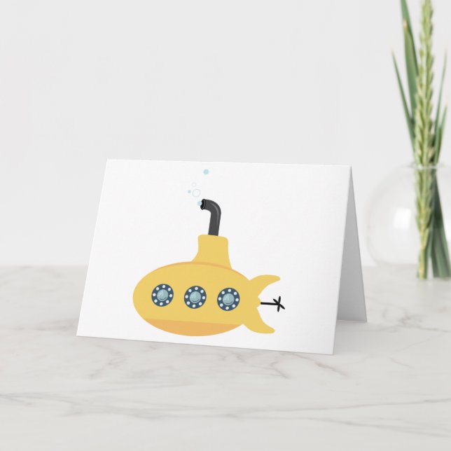 Gelbes U-Boot Karte (Vorderseite)