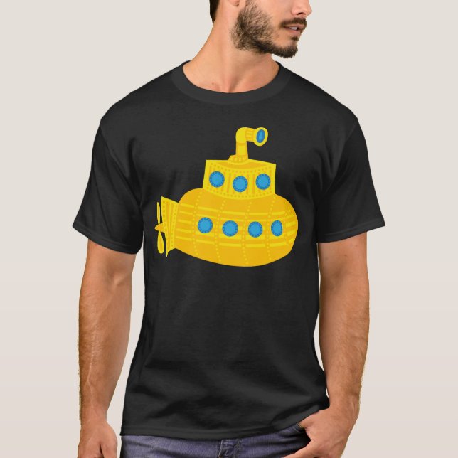 Gelbes U-Boot T-Shirt (Vorderseite)