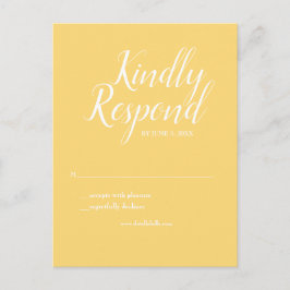 Gelbes UAWG Postkarte