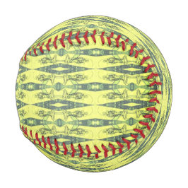 Gelbes und schwarzes Muster Baseball