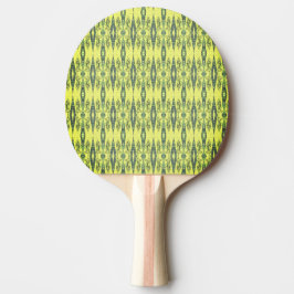 Gelbes und schwarzes Muster Tischtennis Schläger