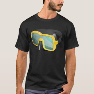 Gelbes und schwarzes T-Shirt