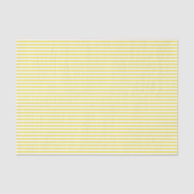 Gelbes und weißes Button-Streifen-Seidenpapier Seidenpapier (Vorderseite)