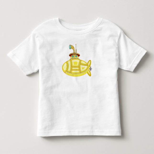 Gelbes Unterseeboot Kleinkind T-shirt (Vorderseite)
