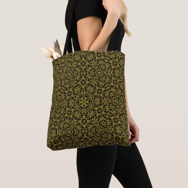 Gelbes Vintages Muster Tasche (Von Nahem)