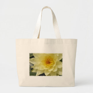 Gelbes Wasser-Lilien-Tasche Jumbo Stoffbeutel