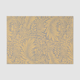 GELBES William Morris-FARN-MUSTER Seidenpapier