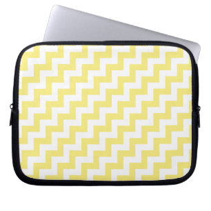 Gelbes Zickzack Design Laptopschutzhülle
