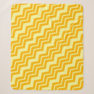 Gelbes Zigzag Zickzack Muster Sherpadecke