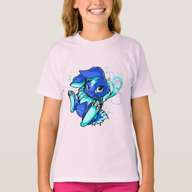 Gelbes Zybsonn mit Sternen T-Shirt (Vorderseite)
