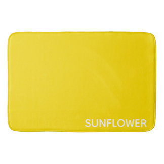Gelbfarbener Name der Sonnenblume Badematte