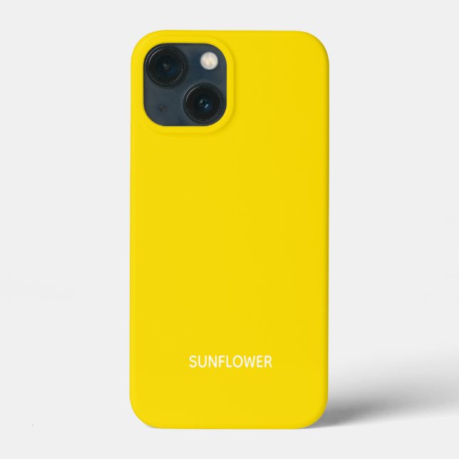 Gelbfarbener Name der Sonnenblume Case-Mate iPhone Hülle (Rückseite)