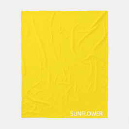 Gelbfarbener Name der Sonnenblume Fleecedecke
