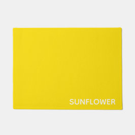 Gelbfarbener Name der Sonnenblume Fußmatte
