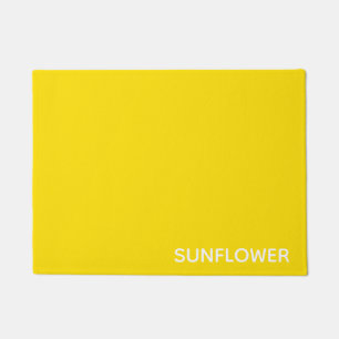 Gelbfarbener Name der Sonnenblume Fußmatte