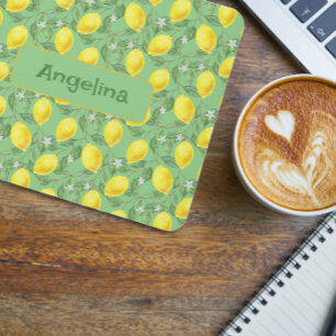 Gelbfarbengelbes gelbes Muster Mousepad