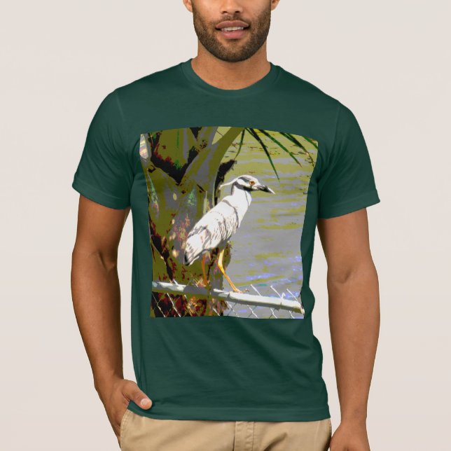 Gelbgekrönter Nachtreiher T-Shirt (Vorderseite)