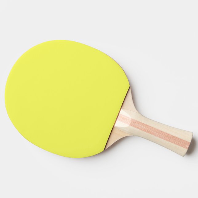 Gelbgelb, kräftig, hell tischtennis schläger (Seitenansicht)