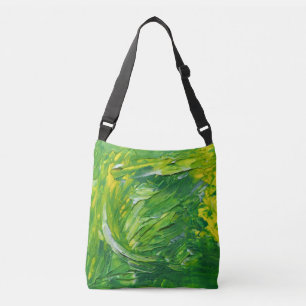 Gelbgelbe Abstrakte Crossbody-Tasche Tragetaschen Mit Langen Trägern