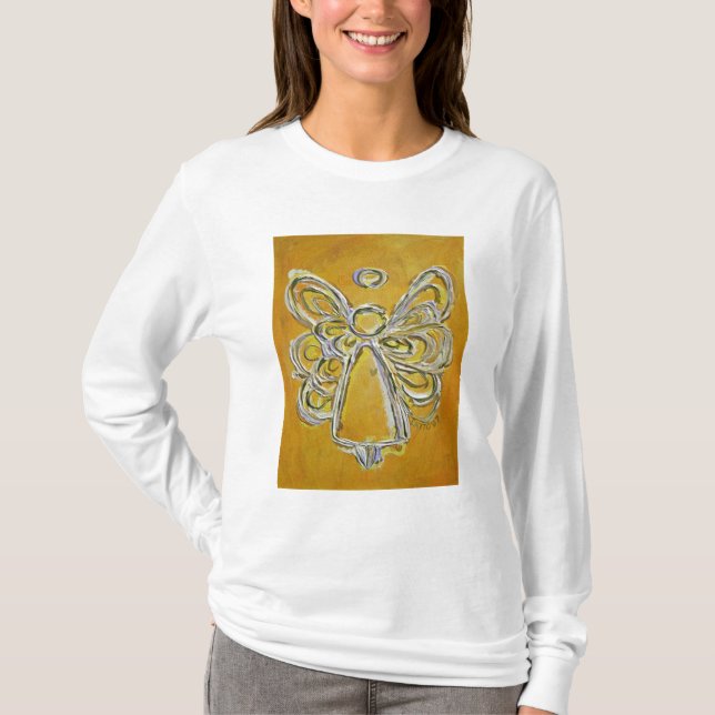 Gelbgelber Engel-T - Shirt (Bilddoppelseiten) (Vorderseite)