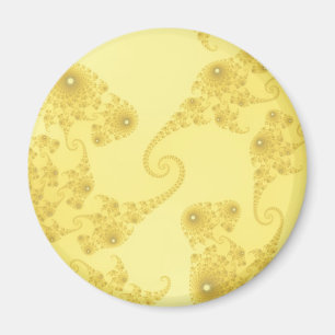 Gelbgold-Seepferd-Herdenmagnet Magnet