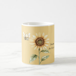 Gelbgold süß wie Honig Sonnenblumenbiene Kaffeetasse
