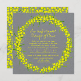 Gelbgraue Blume Einladung