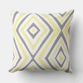 Gelbgraues, modernes einfaches Kissen