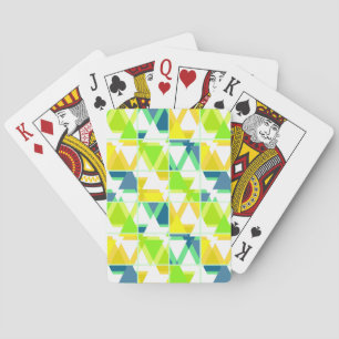 Gelbgrün abstrakt spielkarten