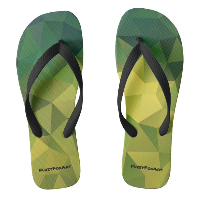 Gelbgrün Flip Flops (Fußbett)