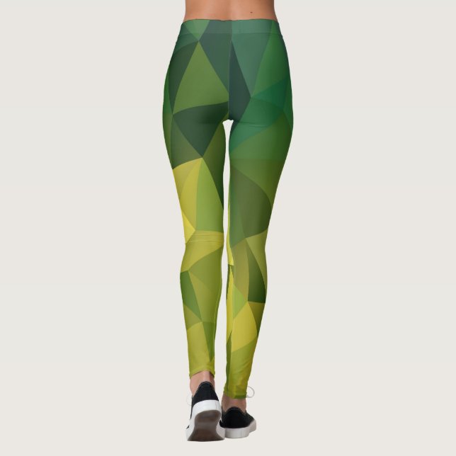 Gelbgrün Leggings (Rückseite)